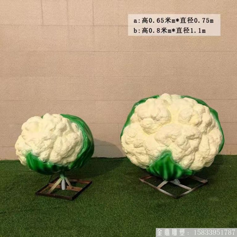 玻璃钢菜花雕塑 花菜雕塑加工厂家
